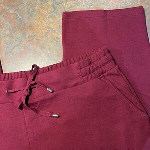 Time and Tru Lg (12-14) Burgundy Swear Pants with Pockets